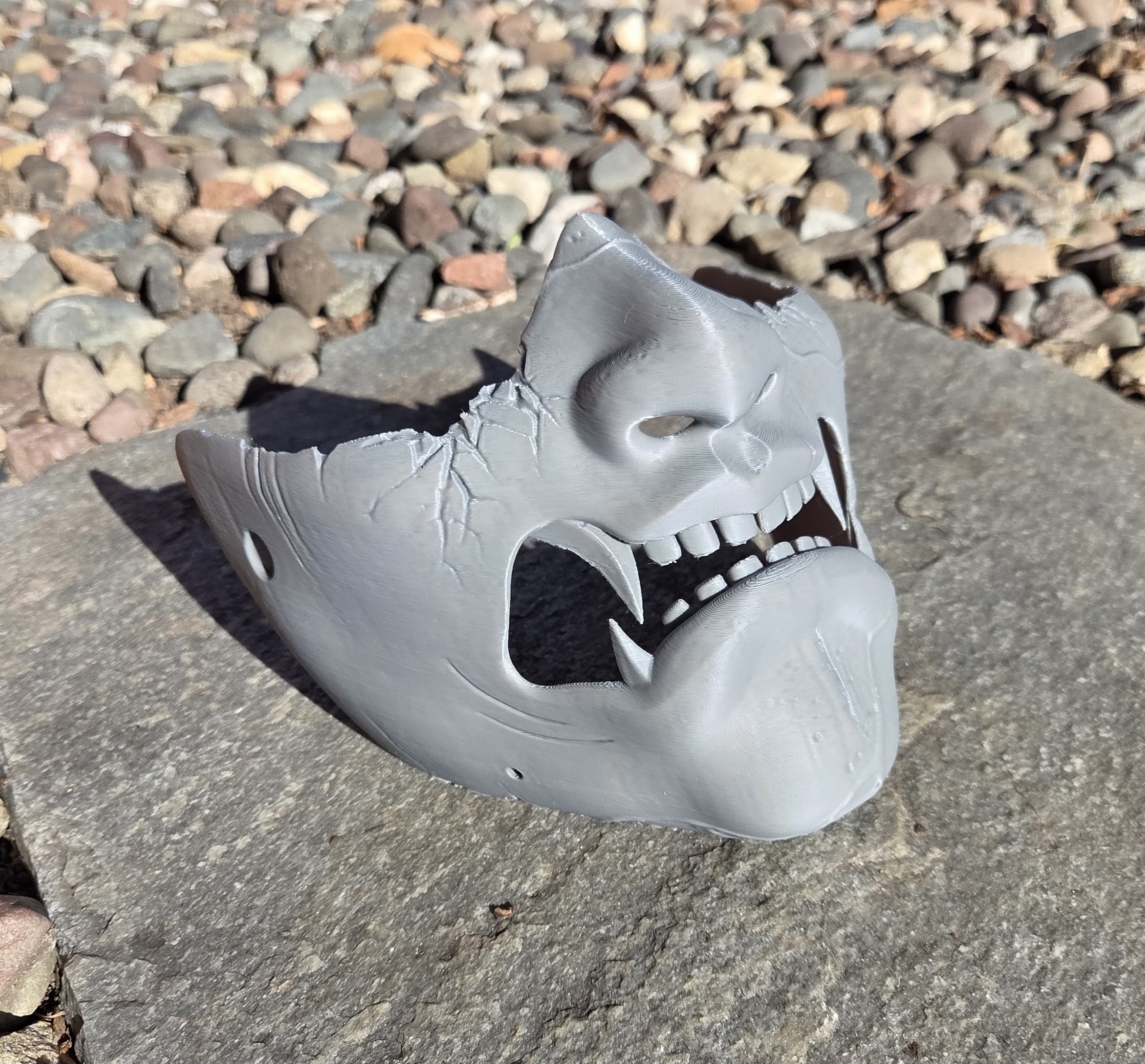 Yotei Samurai Oni Mask | PLA 3D Print